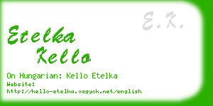 etelka kello business card